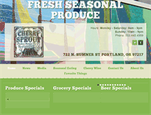 Tablet Screenshot of cherrysprout.com